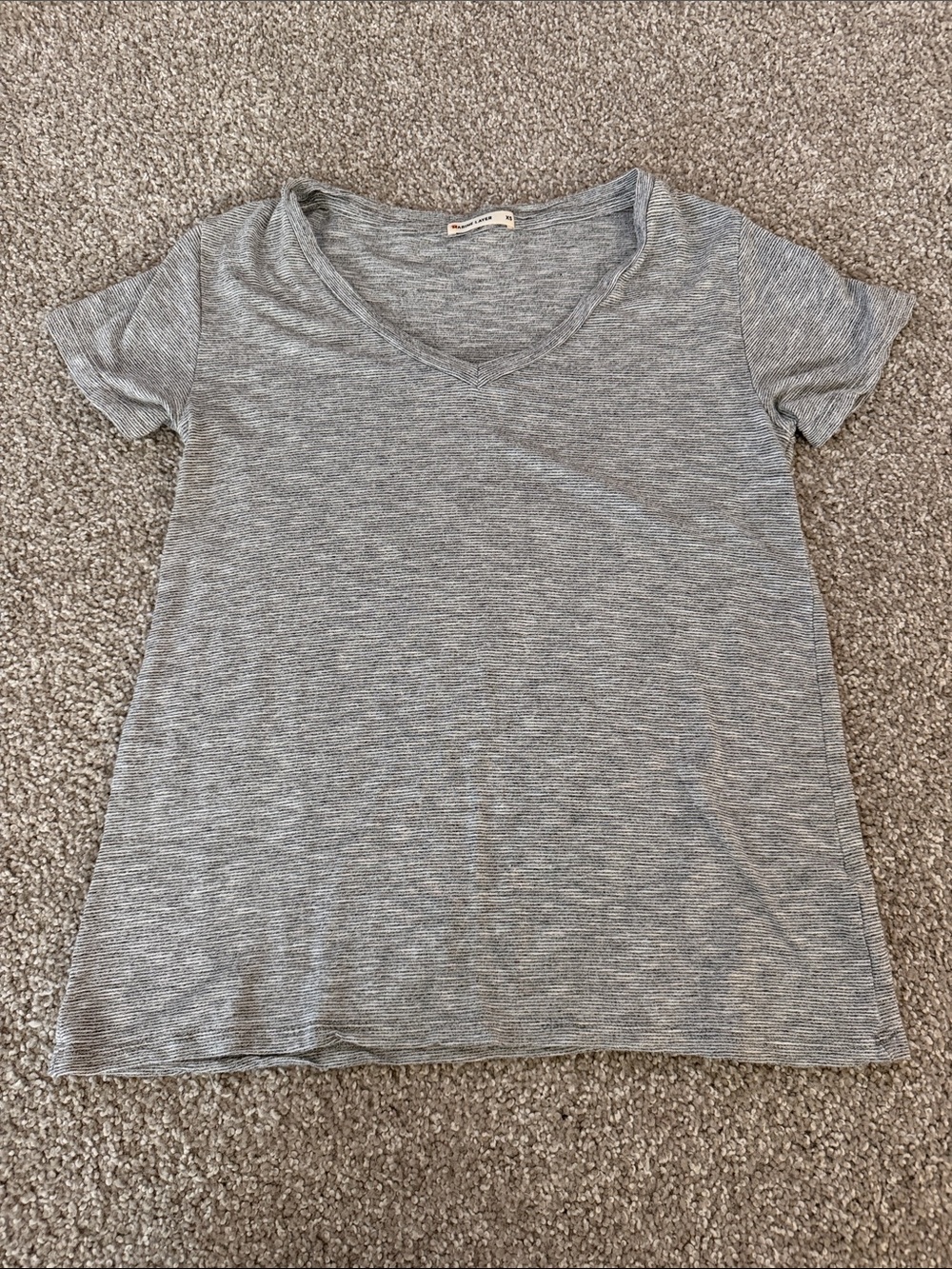 Marine Layer Heather Gray V-Neck Short Sleeve Tee